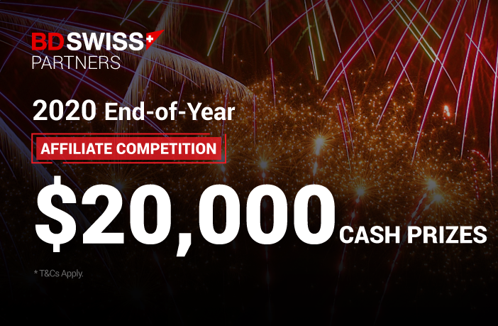 BDSwiss Launches 2020 EoY Affiliate Competition with $20,000 Total Prize Pool