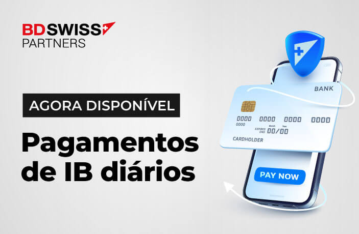 A BDSwiss apresenta a opção de pagamentos diários por indicar corretores